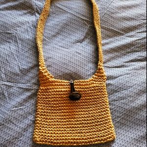 Knit hobo bag
